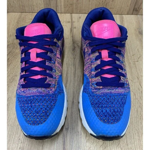 Nike Women Air Max 1 Ultra Flyknit Running Shoes Photo Blue Rose Blast Size 7.5 - Picture 4 of 16